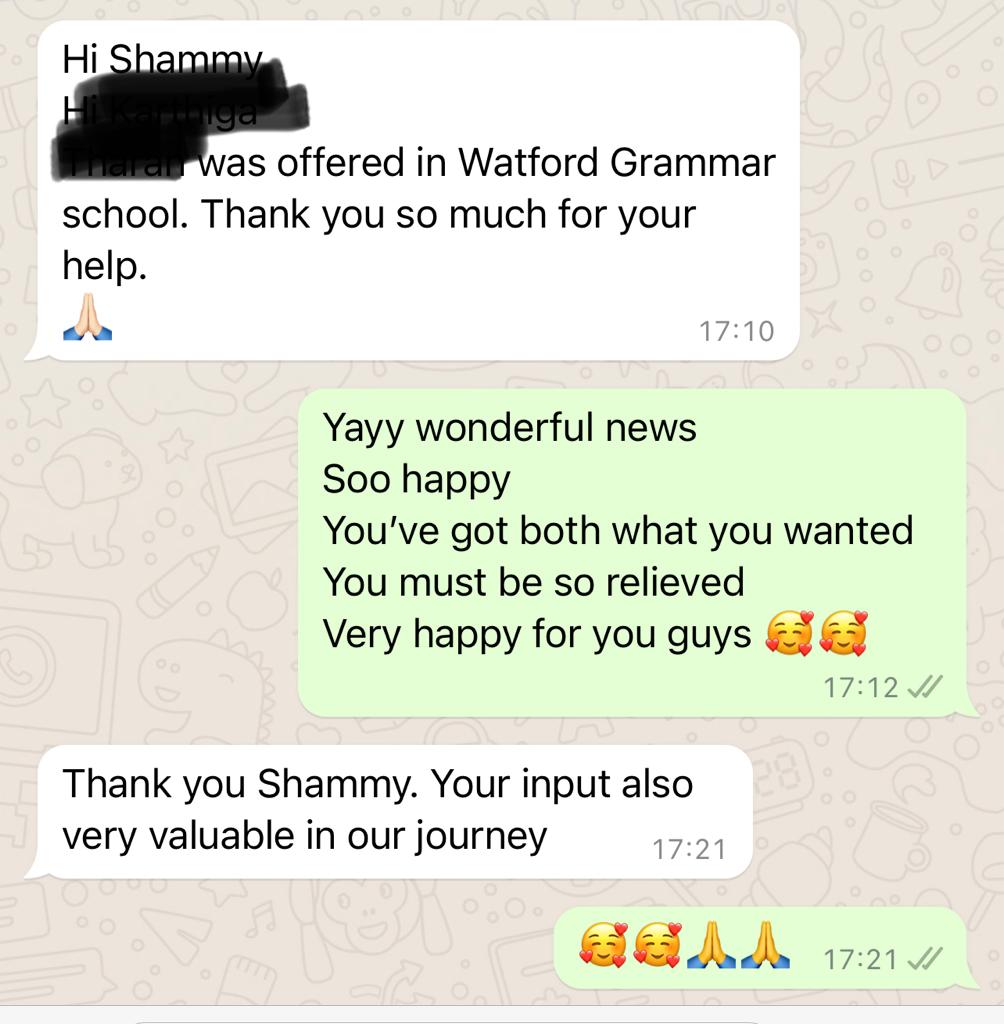 Testimonial from Parents